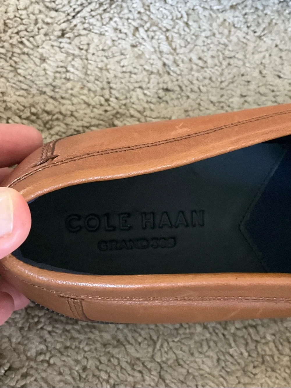 Cole Haan Tan Leather Penny Loafers